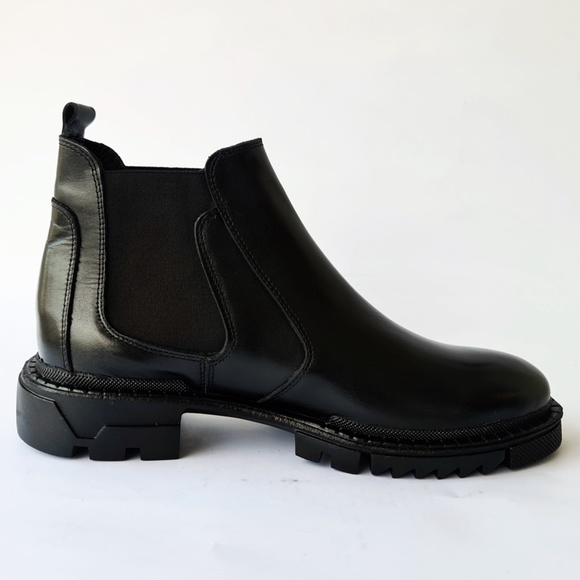 Gherardo Black Men's Genuine Leather Boots - Picture 3 of 4